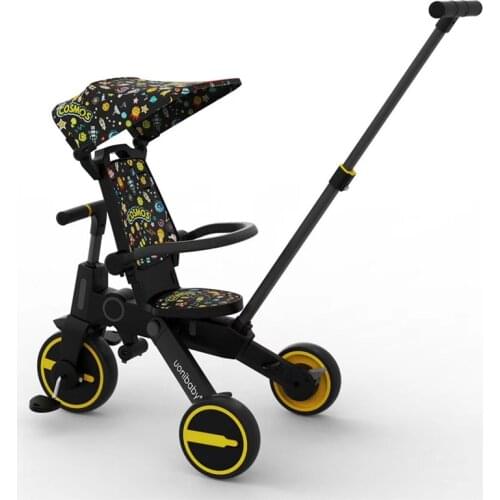 Childrens tricycle, stroller, artifact, stroller, baby stroller, foldable lightweight baby bicycle