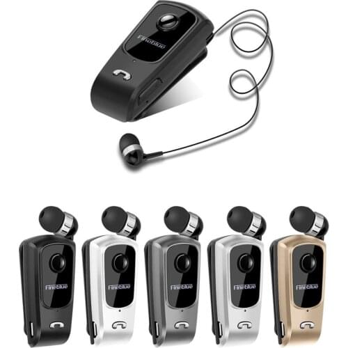 FineBlue F920 Wireless Auriculares Driver Bluetooth telescopic type business Headset Calls Remind Vibration Wear Clip Sports