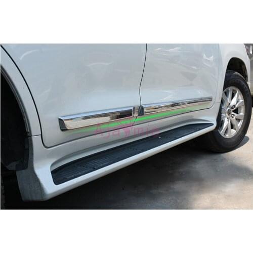 Chrome Car-Styling Body Door Side Garnish Moulding Trim Kit 2008-2018 For Toyota LC Land Cruiser 200 Accessories