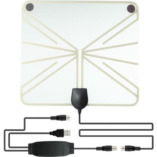 Indoor Tv Antenna Digital Hd TV Antenna Supports 4K 1080P+ Signal Booster Supports All TVs