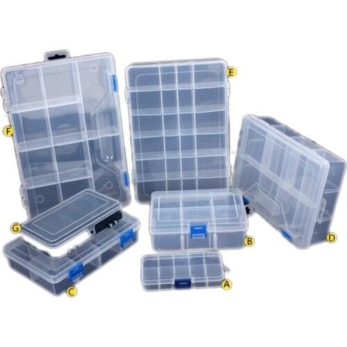 Nuts Bits Cells Tool Box Portable Jewelry Container Earrings Ring Electronic Drill Screw Beads Component Storage Toolbox Toolkit