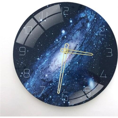 Nordic Style Beautiful Starry Marble Wall Clock Study Room Bedroom Home Watch Unique Gifts Art Horologe Decoration Party Gifts