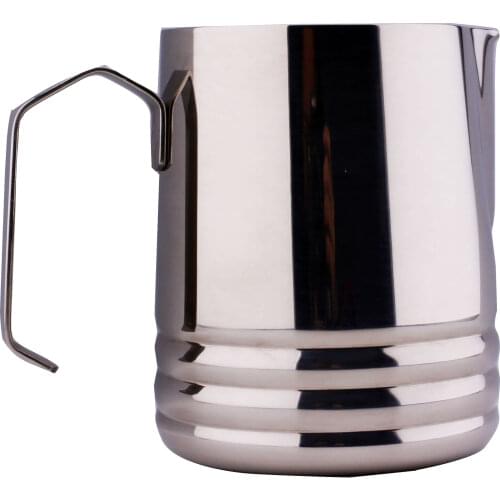 Sepcial Design Line-Body Stainless Steel Coffee Milk Frothing Jug Coffee Milk Pitcher