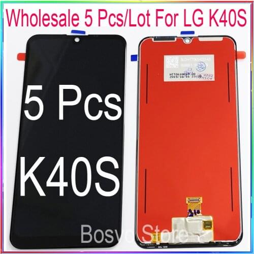 Wholesale 5 Pcs / lot for LG K40S LM-X430HM LCD Screen Display with Touch Digitizer Assembly