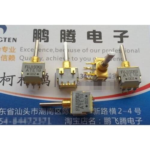 Original new 100% ATE1G button switch 5pin 3gear horizontal swing head ATE2E 6pin 3gear toggle switch