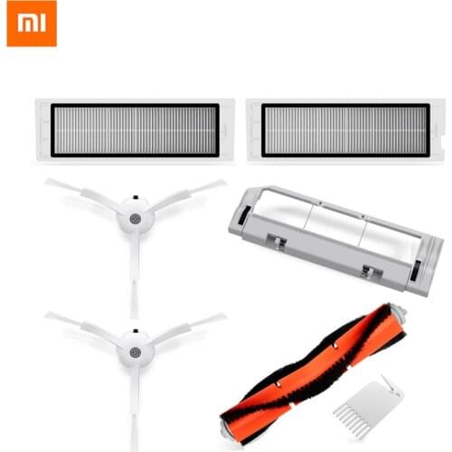 Original Xiaomi Robot Vacuum Cleaner Part Accessories Cleaning Side Brush And HEPA Filter And Main Brush And Cleaning Tool