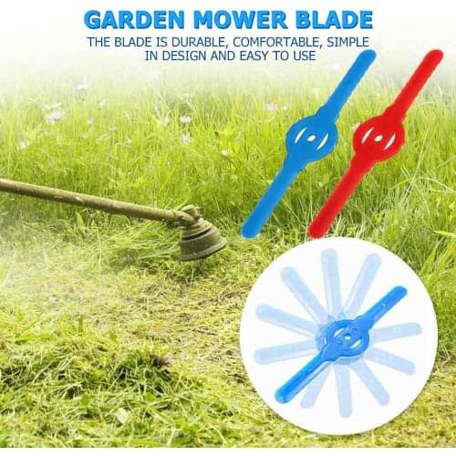 5pcs Plastic Blades Grass Trimmer Blades Replacement 139mm For Garden Lawn Mowers Electric String Trimmer Red Blue