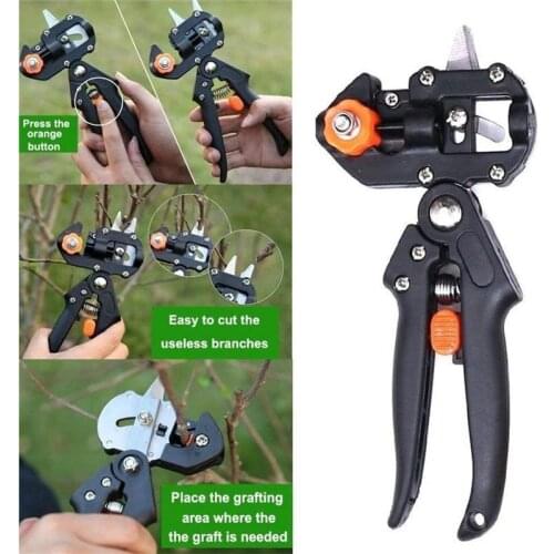 Grafting Pruner Garden Grafting Tool Professional Branch Cutter Secateur Pruning Plant Shears Boxes Fruit Tree Grafting Scissor
