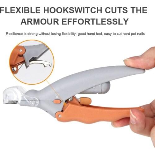 Professional Pet Dog Nail Clipper Cutter Magnification LED Light Stainless Steel Grooming Scissors Clippers for Animals Cats