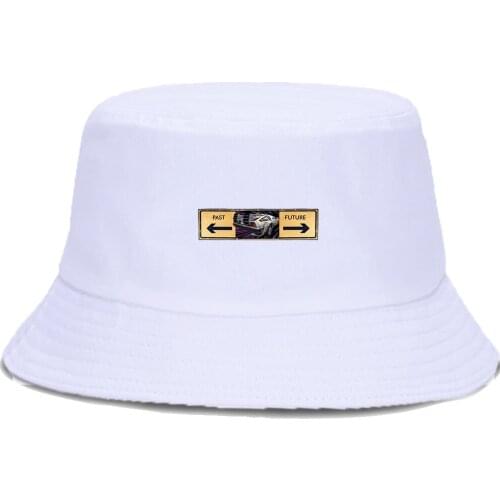 Back To The Future Hip Hop Fishermans Hat Unisex Outdoor Panama Caps Foldable Sunscreen Bucket Hats Summer Beach Fishing Cap