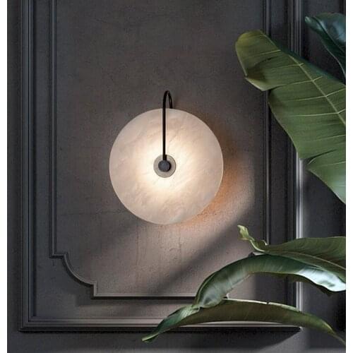 Modern Wall Decor Marble Wall Lamp Creativity Retro Luxury Wall Light Lighting For Bedroom Living Room LED Warm Light Lights
