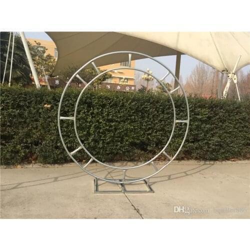 Bridal Large Iron Round Ring Arches Frame Background Decoration Flower Door Frame Wedding Decoration Props 4 size free shipping
