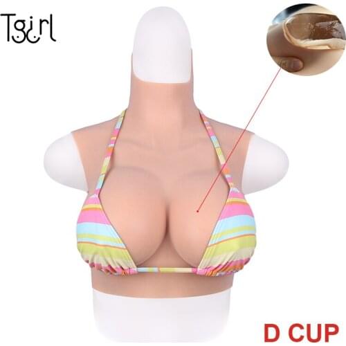 Tgirl Fake Breast D Cup Silicone Breast Form Suit Crossdresser Transgender Dragqueen