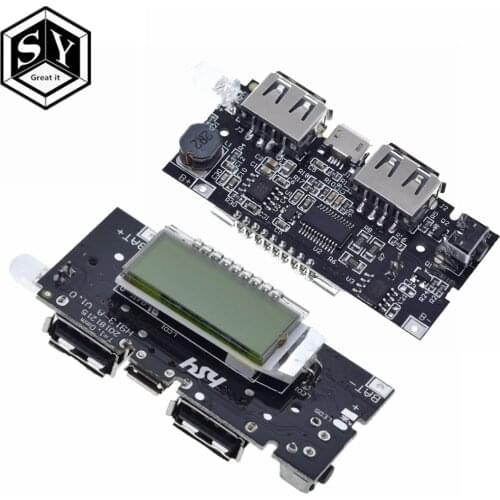 Dual USB 5V 1A 2.1A Mobile Power Bank 18650 Battery Charger PCB Power Module Accessories For Phone DIY New LED LCD Module Board