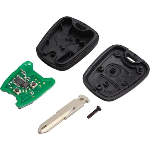 2 Buttons Remote Control Car Key Blade Remote Key Fob Controller For PEUGEOT 206 434MHZ With PCF7961 Transponder Chip