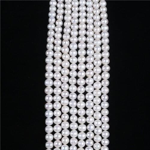B Grade 10-11mm potato fresh water pearl strands for sale