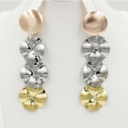 Earrings For Women Long Drop Dangle Earrings Copper 2016 New Design Fashion Trendy Brazilian Party Wedding Daily