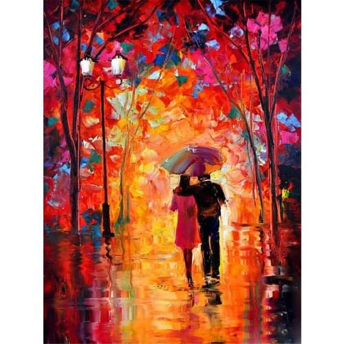 Woman Umbrella DIY Embroidery Cross Stitch 11CT Kits Craft Needlework Set Printed Canvas Cotton Thread Home Decoration Sell