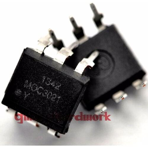 10Pcs Optoisolator Transistor Moc3021 Scr Output Dip-6