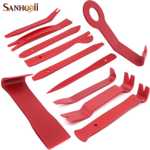 11pcs Plastic Repairing Pry Tool Car Radio Door Clip Panel Trim Dash Audio Stereo Removal Installation Common Quality