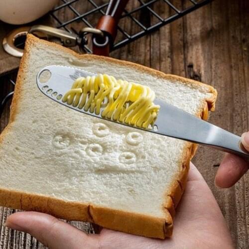 3in 1 Multifunction Stainless Steel Butter Cutter Knife Cream Knife Western Bread Knife Cheese Spreaders Utensil Knife Tools
