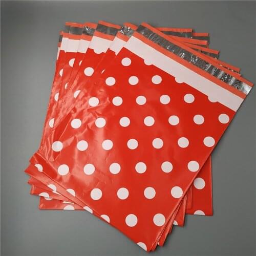 32x45cm 100pcs red postal shipping bag plastic postal mailing bags mailing envelopes poly mailers bag