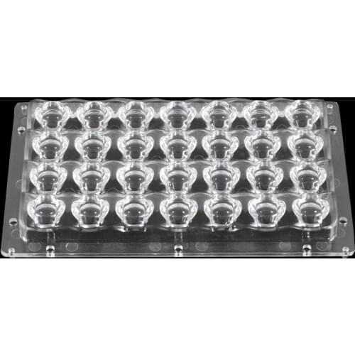 4*7 28W 153*97MM 3030 LENS Mold Rectangle High quality PC Street Light Lamp Lens