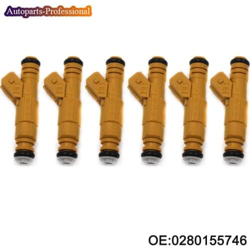 6 pcs/lot New High Quality 0280155746 Fuel Injector For 97-98 Volvo 960 S90 V90 2.9L 87-98 Jeep 4.0L Dodge Chevy