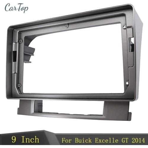 9 Inch Car Radio Fascia Dashboard Installation Refitting Trim Kit Frame GPS Bezel For Buick Excelle GT 2014