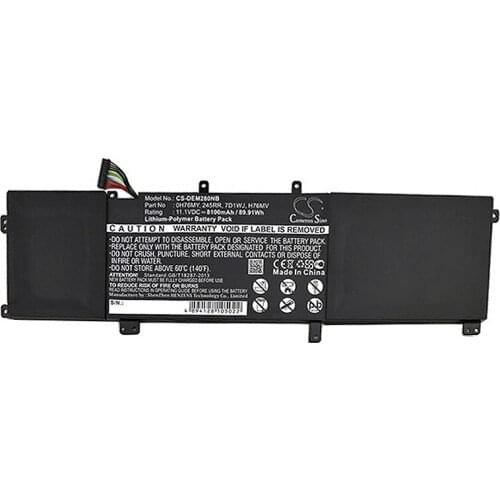 Cameron sino for DELL Precision M2800 XPS 15 9530 0H76MY 245RR 7D1WJ H76MV M2.5X5 Y758W battery