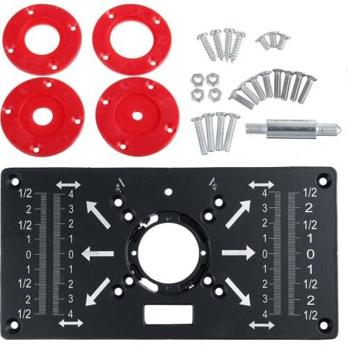 Aluminium Carpinte Router Table Insert Plate Multifunctional Woodworking Benches Carpenter Trimming Machine Engraving Board