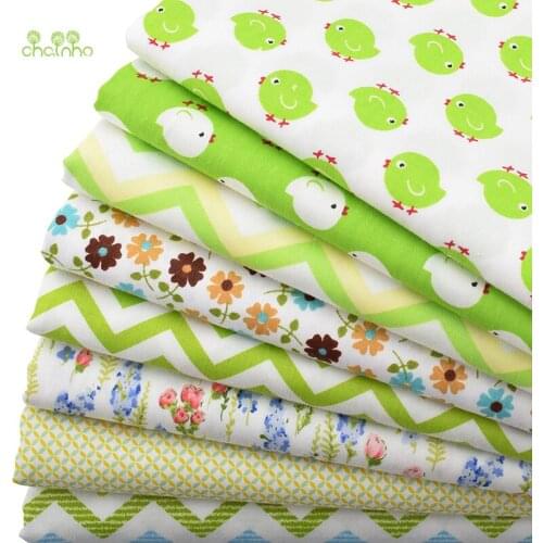 Chainho Cartoon Print Twill Cotton Fabric For DIY Quilting Sewing/Tissue Of Baby&Children/Sheet,Pillow,Cushion,Curtain Material