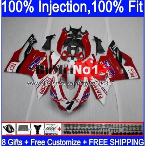 Injection For DUCATI Panigale 899 1199 S 1199R white red hot 120MC.15 899S 12 13 14 15 16 1199S 2012 2013 2014 2015 2016 Fairing