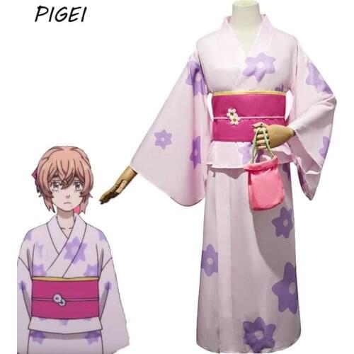 Anime Tokyo Revengers Sano Manjiro Costume Tachibana Hinata Cosplay Kimono Top Pants Skirts Full Sets for Women Mens Halloween