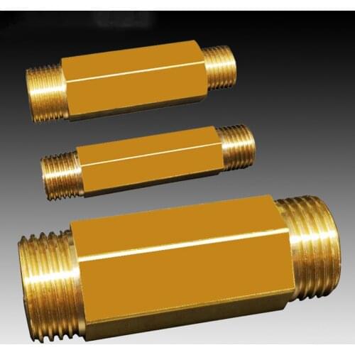 1/4" 3/8" 1/2" BSP Male Brass Long Nipple Pipe Fitting Coupler Connector Adapter Water Fuel Gas