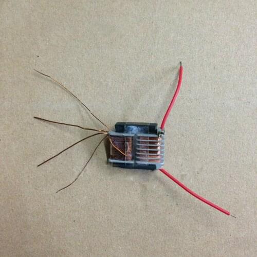 E-1 Magnetic Core Ultra-thin Flat 10KV Transformer High Frequency Voltage Boost Plasma Lighter Coil Output Resistance 200oh