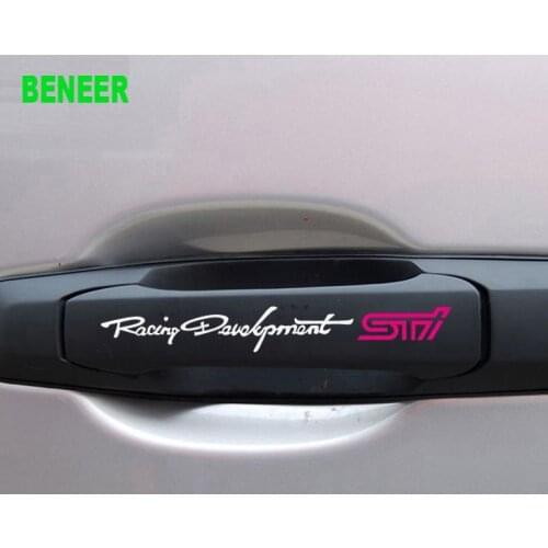Lastest design car door handle sticker