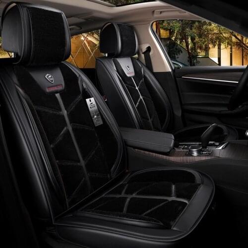 New Car Seat Cover Winter Warm Velvet Seat Cushion Universal Front Rear Back Chair Seat Pad For Volkswagen Beetle CC Eos Golf