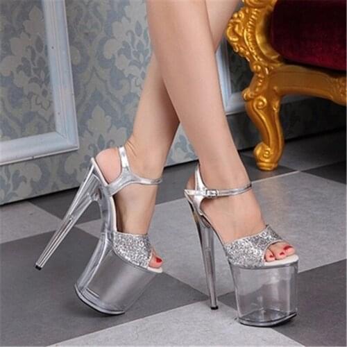 Star performance shoes/shoes/high water brought shoes 20CM sandals/ultra high heels Fashion crystal shoes