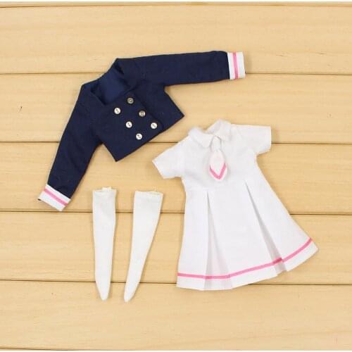 DBS ICY Blyth doll Clothes Cardcaptor Sakura school uniform Cute cosplay outfits for the 1/6 Size girl gift