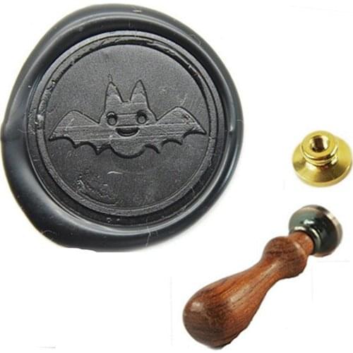 Personalized Name Customized Wax Seal Stamp, Personalized Wedding Invitation, Cute Bat Wax Seal Stamp