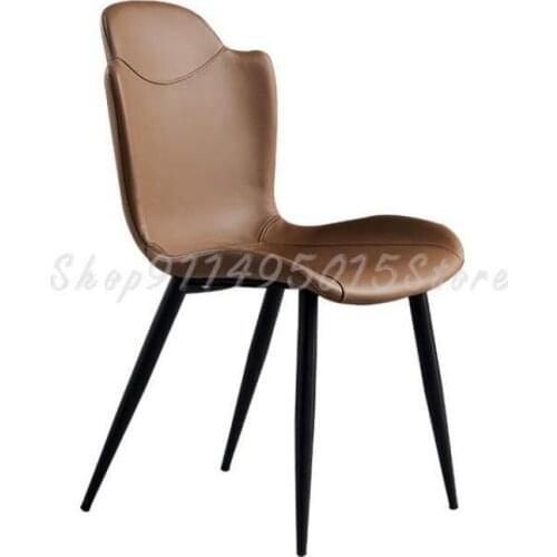 Nordic Dining Chair Italian Minimalist Dining Table And Chair Leisure Reception Coffee Chair