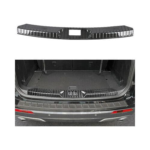 Steel Black Inner Rear Bumper Protector Sill Plate Cover For Ford Explorer 2020