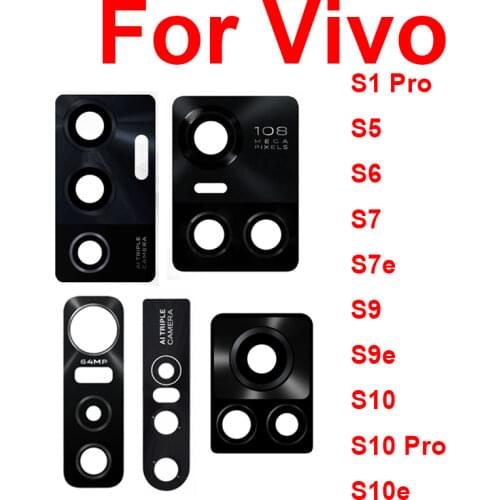 2pcs Rear Camera Glass Lens For Vivo S1 S7 5G V15 V21 Pro Back Camera Glass Lens Main Camera Glass Lens Replacement Parts