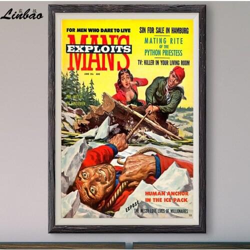 V211 1957 Man’s Exploits! Vintage Classic Movie Print Silk Poster Home Deco Wall Art Gift