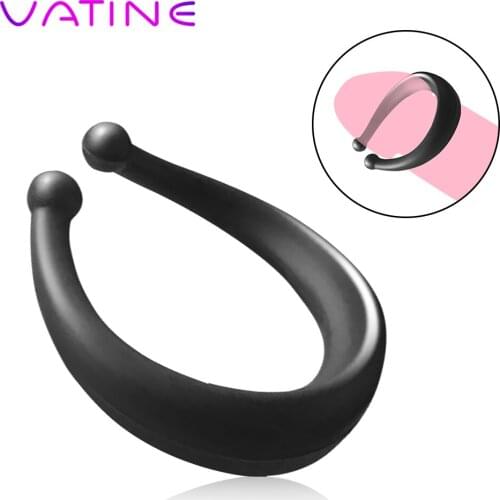 VATINE 2PCS/Set Silicone Daily/Night Use Penis Ring Extender Cock Ring Delay Ejaculation Adult Products Sex Toys for Men Male