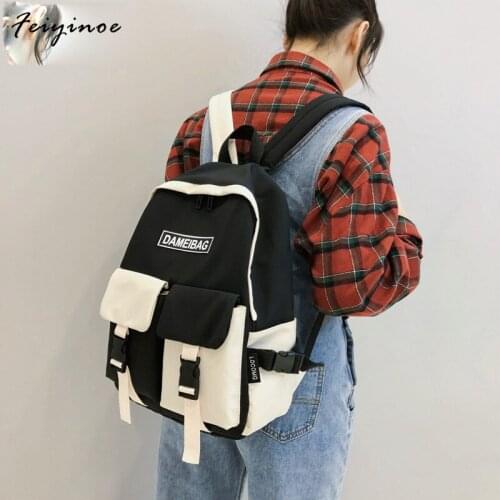 High Quality New Arrival Womens Canvas Backpack School Bag For Girls Rucksack Design Backpacks School Bags 2021 New Fashion