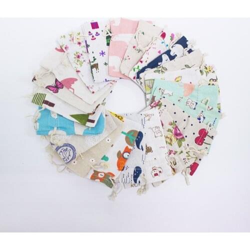 10Pcs/Lot Random Mix Natural Burlap Cotton Pouches For Jewellry Drawstring Gift Pouches 10×14 10×12 Seed Bag Can Print Logo