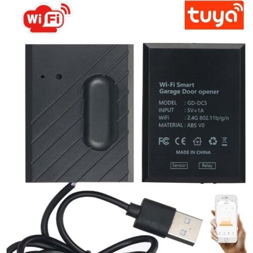 2021 WiFi Switch Smart Garage Door Opener Controller Work With Alexa Echo Google Home SmartLife/Tuya APP Control No Huub Require