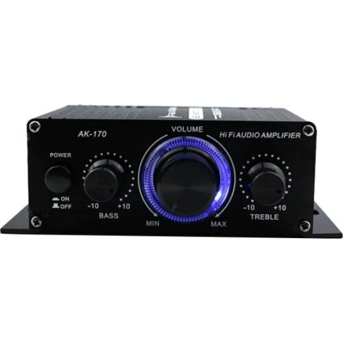400W Bluetooth Power Amplifier HiFi Stereo Home Audio Digital Car Amp MP3 MIC AK-170